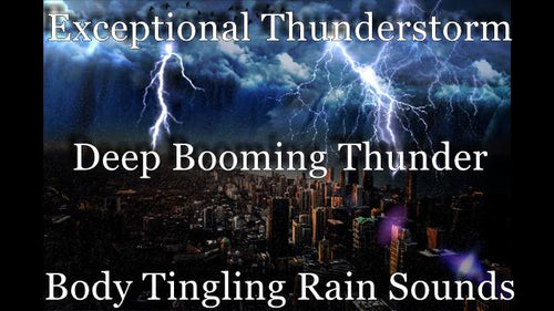 Exceptional Thunderstorm And Rain Recording 3 Hours Incredible Deep Thunder & Gentle Soothing Rain Sounds