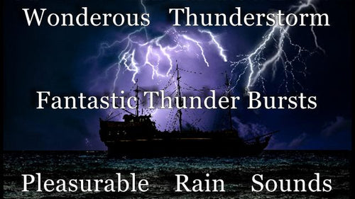 Wonderous Thunderstorm Sound Recording with 2 Hours of Fantastic Thunder Bursts And The Pleasurable Sounds Of Heavy Rain For Satisfying Sleep & a Deep State of Relaxation.