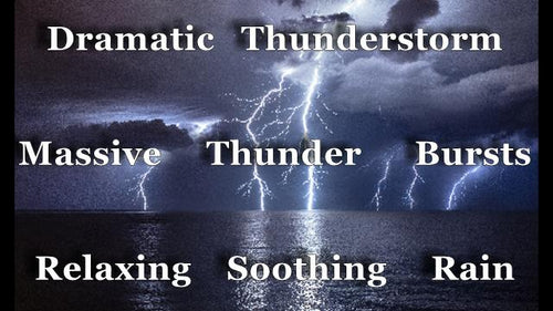 Dramatic Thunderstorm Sounds 2 Hours Massive Thunder Bursts With Soothing Rain